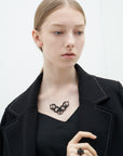 String Art series - Quintuple Circle Necklace - Avant Gardist