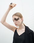 String Art series -Quintuple Triangular Necklace - Avant Gardist