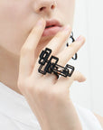 Infinity Art Series - Beads in Infinite Cuboids Ring - Avant Gardist