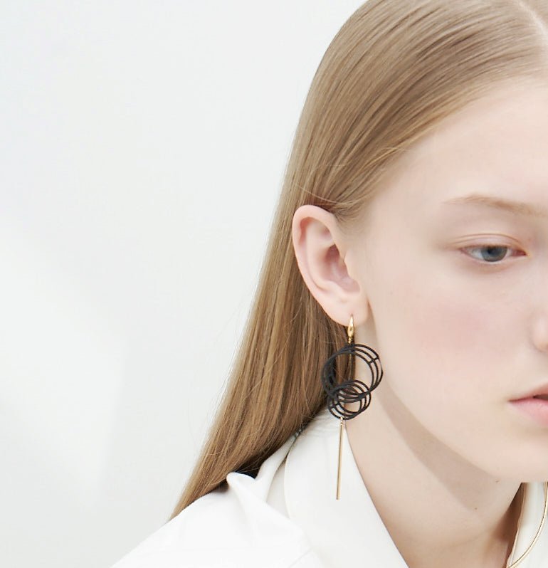 Infinity Art Series -Infinite Circles Drop Earrings - Avant Gardist