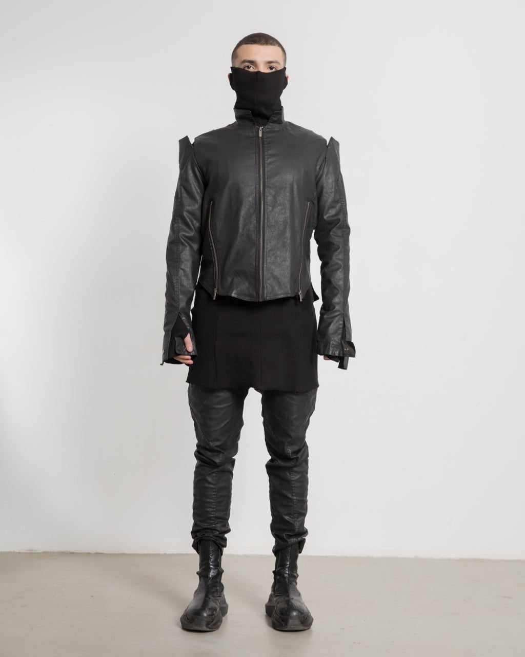 Men High Shoulder V Jacket - Avant Gardist