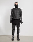Men High Shoulder V Jacket - Avant Gardist