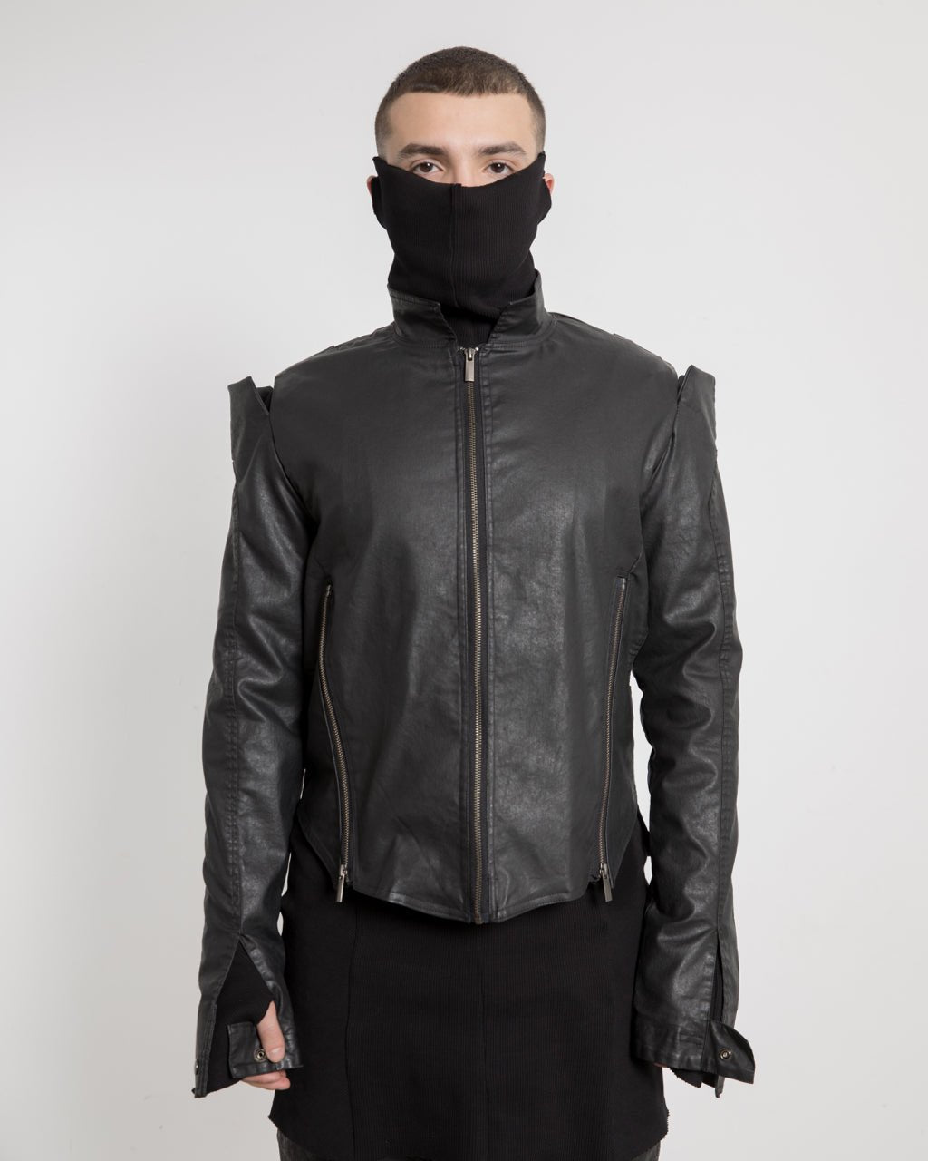 Men High Shoulder V Jacket - Avant Gardist