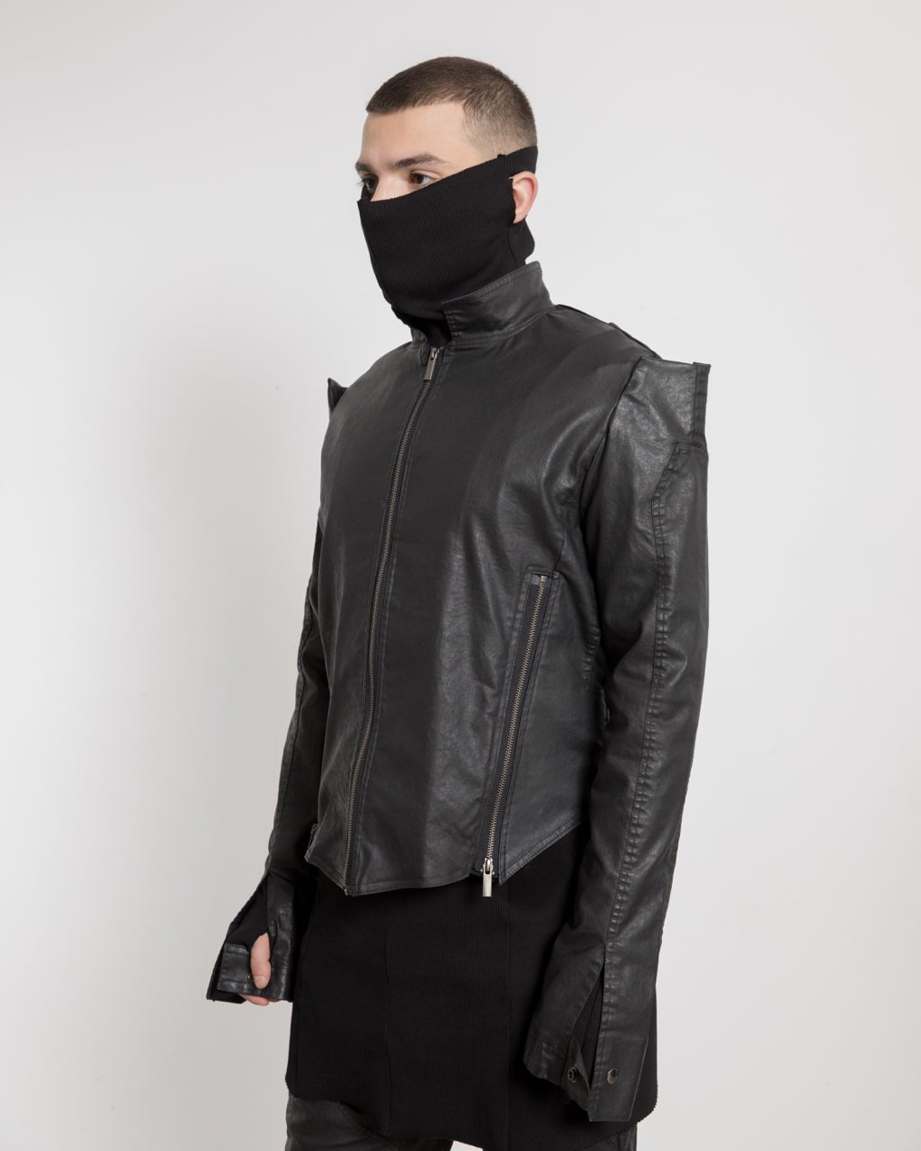 Men High Shoulder V Jacket - Avant Gardist