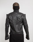 Men High Shoulder V Jacket - Avant Gardist