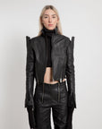 Women High Shoulder V Jacket - Avant Gardist