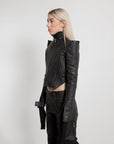 Women High Shoulder V Jacket - Avant Gardist