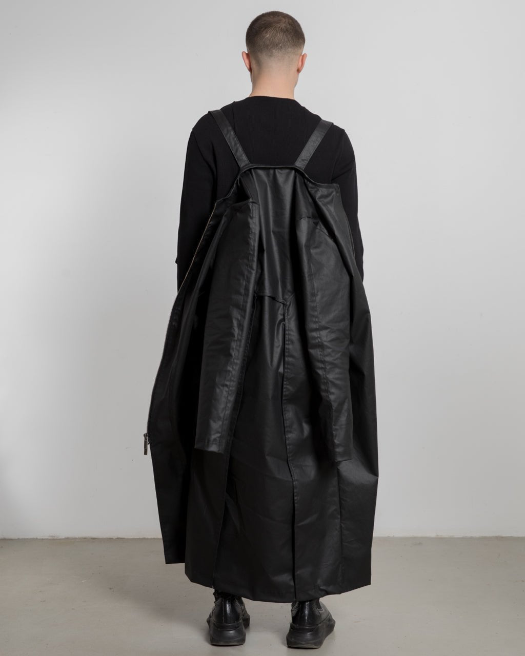 Denim Geometric Long Jacket - Avant Gardist