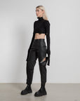 Women Denim Zipped Pants - Avant Gardist