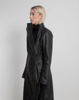 Denim Double Zipped Long Jacket - Avant Gardist