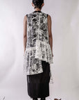Asymmetric Lace Vest