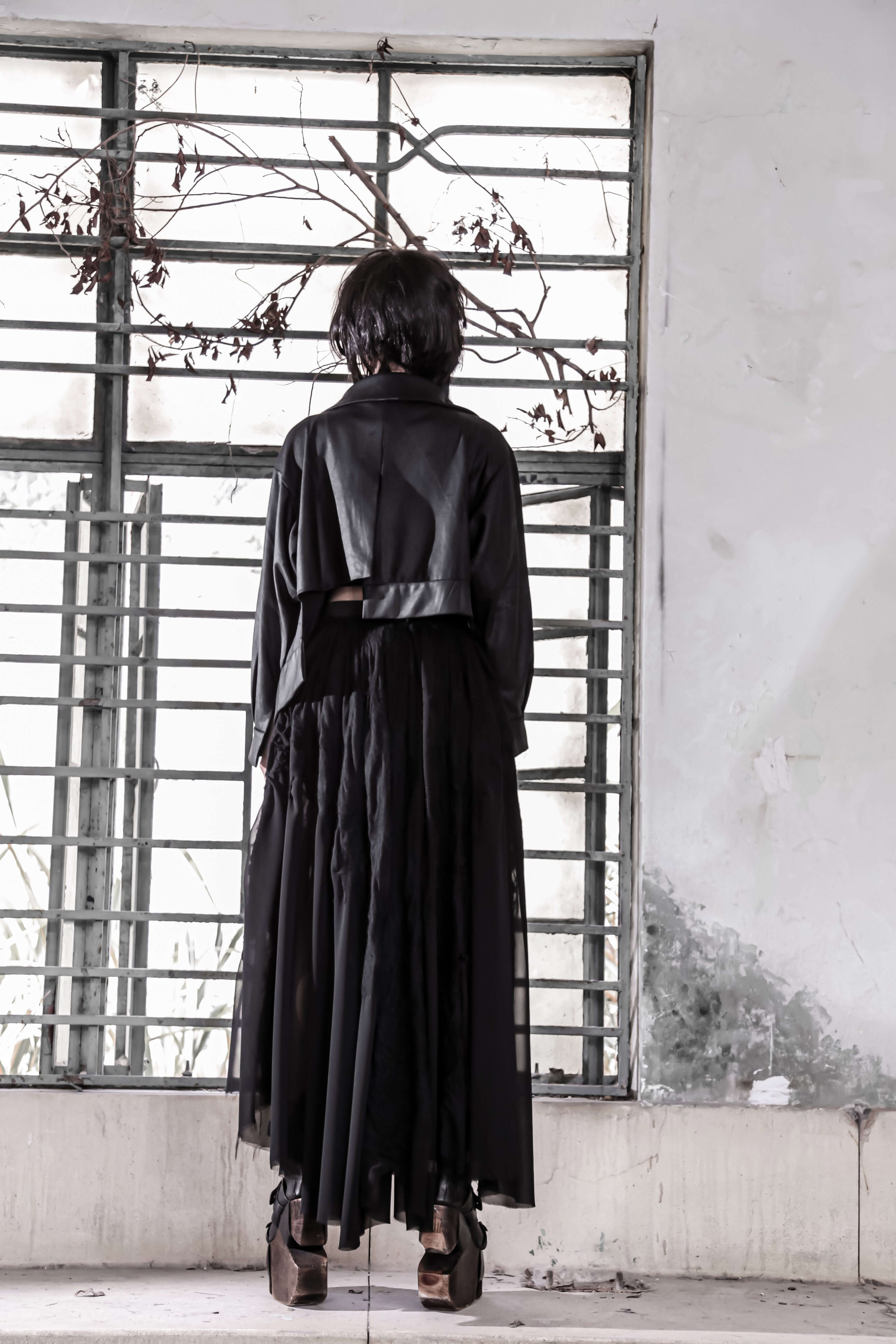 Asymmetric single layer jacket main image 1