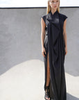COWL NECK ADJUSTABLE DRESS