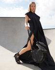 COWL NECK ADJUSTABLE DRESS