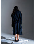 CROPPED SHOULDER JACKET (PINSTRIPE)