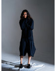 CROPPED SHOULDER JACKET (PINSTRIPE)