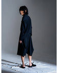 CROPPED SHOULDER JACKET (PINSTRIPE)