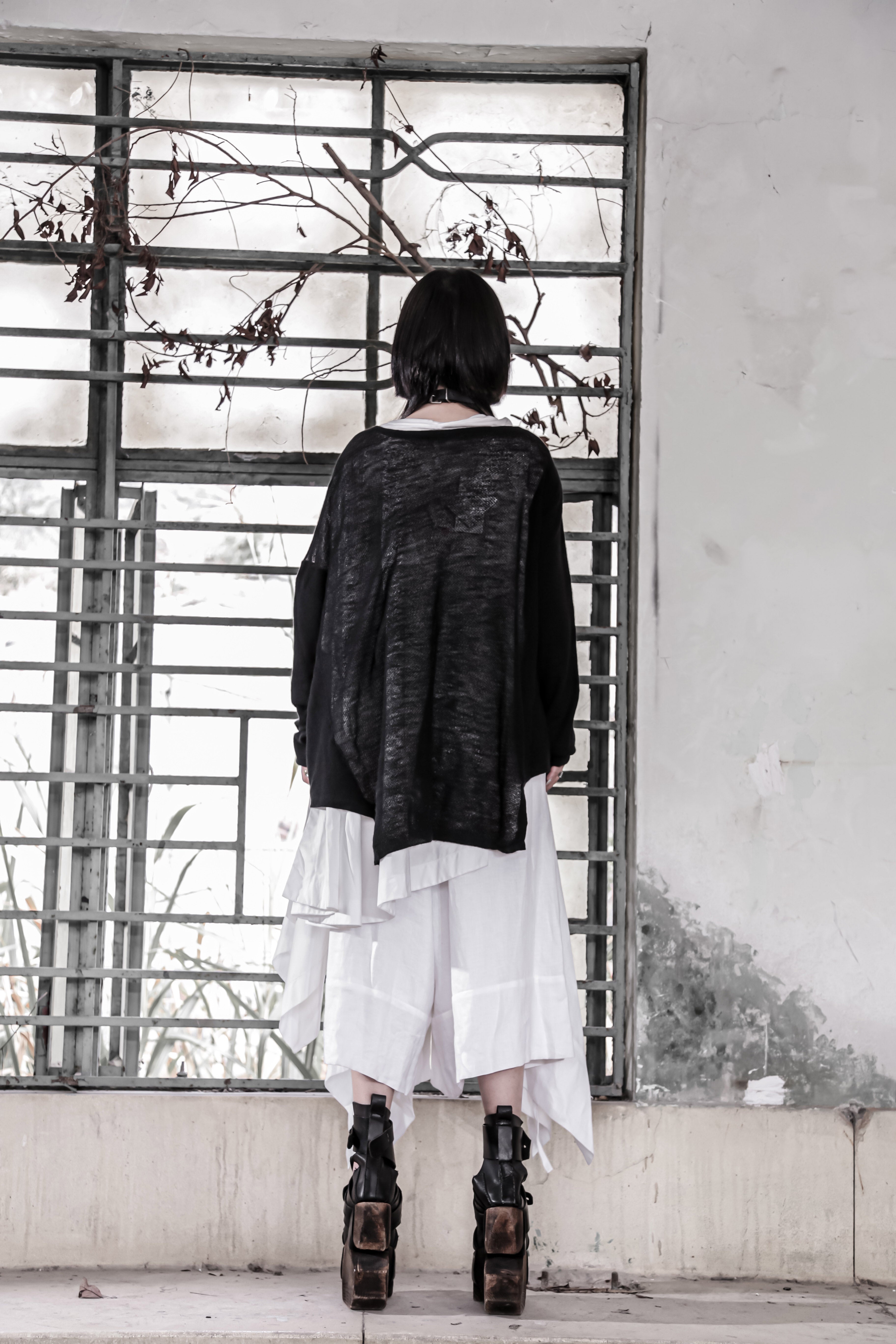 Cashmere Asymmetric T-Shirt - Avant Gardist