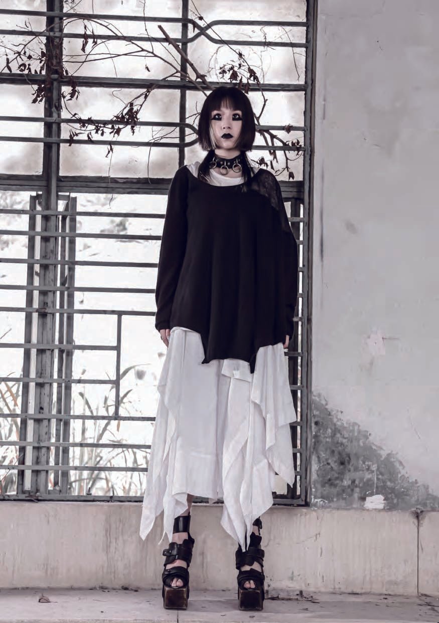 Cashmere Asymmetric T-Shirt - Avant Gardist
