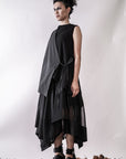 Mixed Fabric Skirt