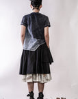 Handmade Botanical Print Mixed Skirt