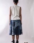 Handmade Shibori Indigo Dye Skirt