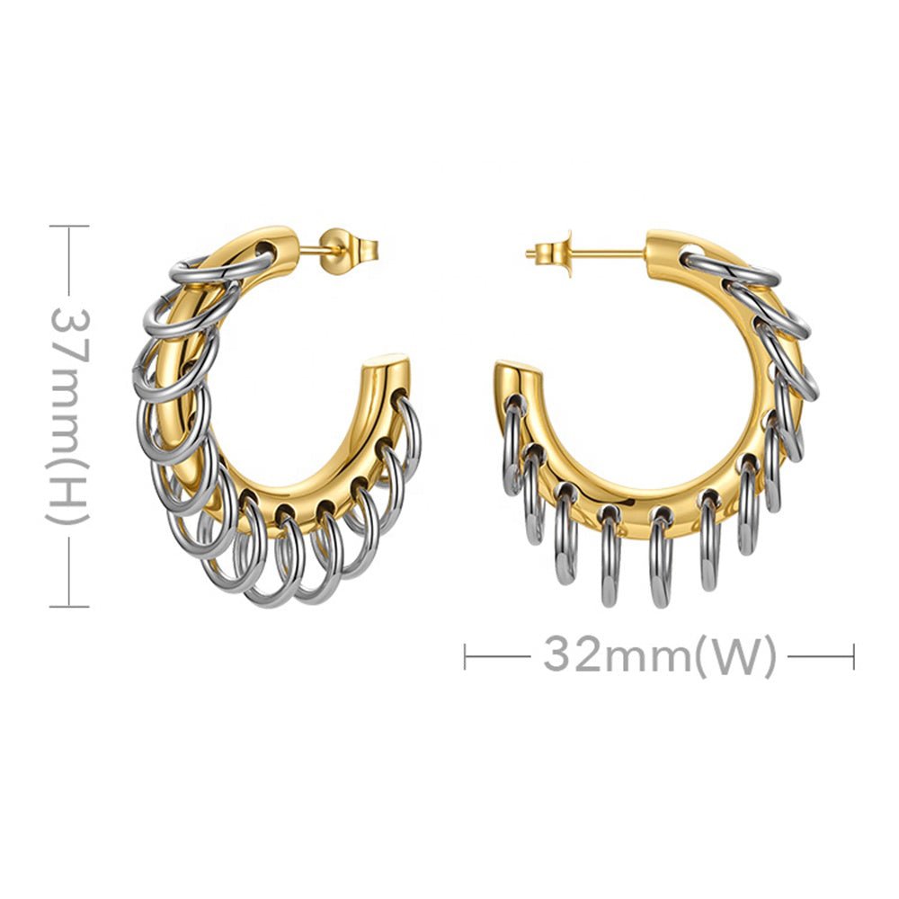 IVONOVI - Multiple Piercings Hoop Earring - Avant Gardist