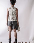 Handmade Botanical Print Sleeveless Top