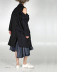 Coat - Long Coat Drop Sleeve