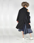 Coat - Long Coat Drop Sleeve