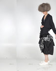 Jacket - Asymmetric Length with Ruffles