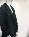 Jacket - Asymmetric Length with Ruffles