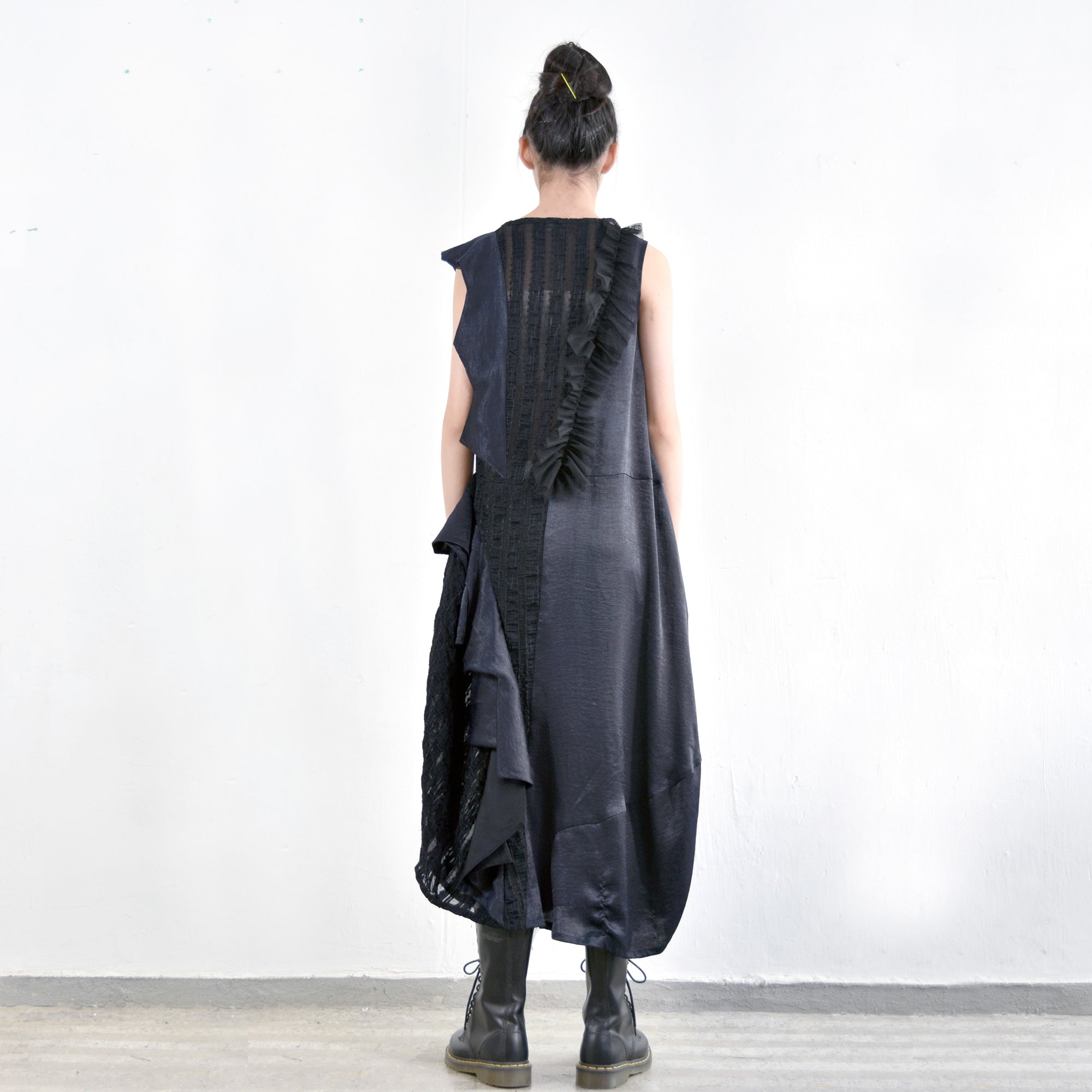 Dress - Ruffles Across Cocoon Dress