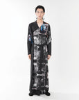 SOUND-WAVE PRINTS LONG SHIRT