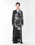 SOUND-WAVE PRINTS LONG SHIRT