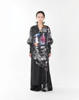 SOUND-WAVE PRINTS LONG SHIRT