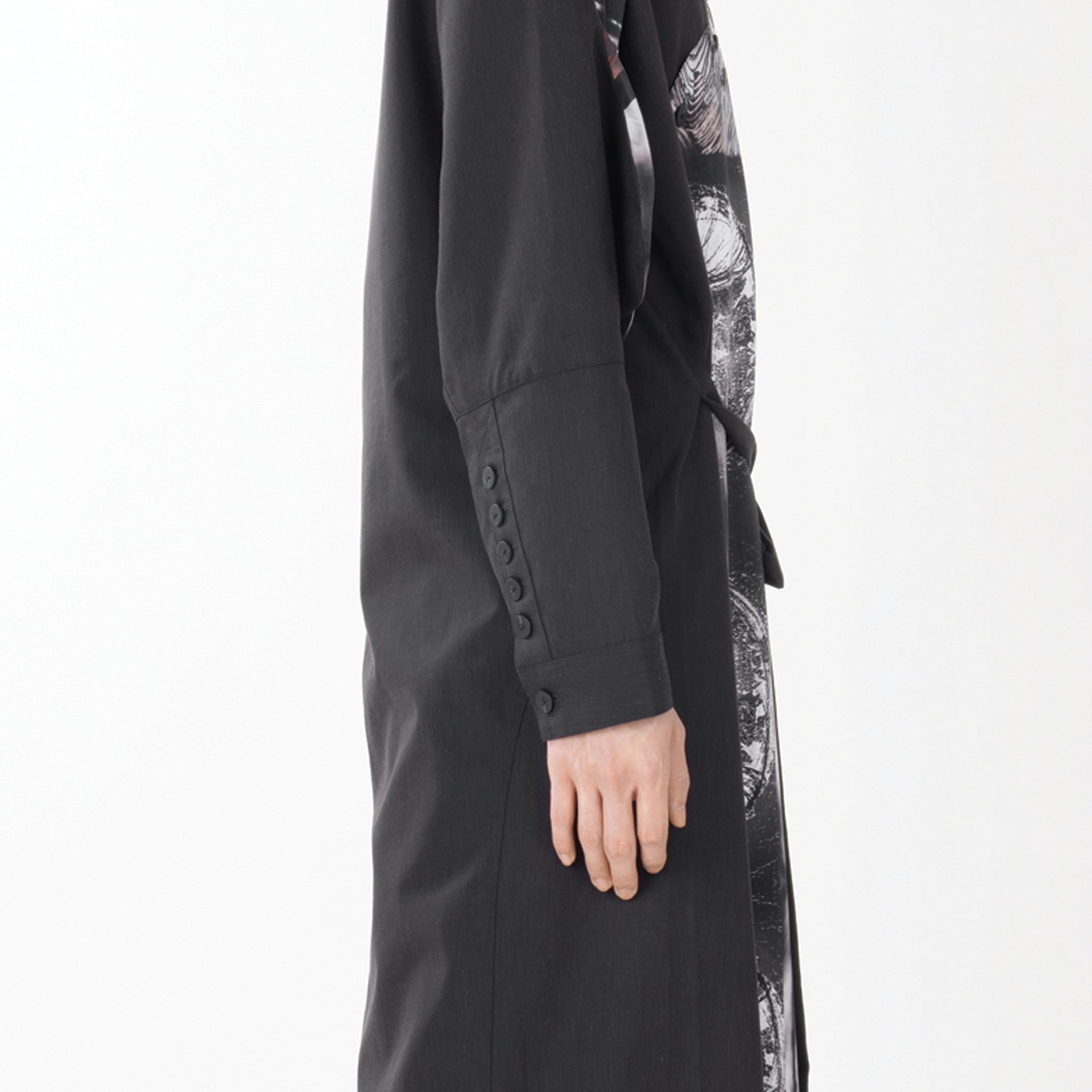 SOUND-WAVE PRINTS LONG SHIRT