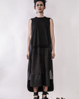 Mixed Fabric Oncepiece Dress