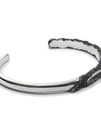 erosion - Half polished sterling silver bracelet - Avant Gardist