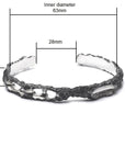 erosion - sterling silver bracelet - Avant Gardist