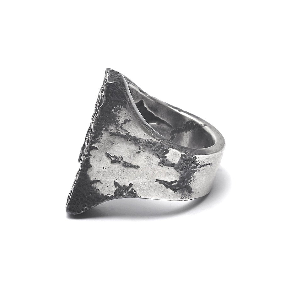 weathering - sterling silver bold ring - Avant Gardist