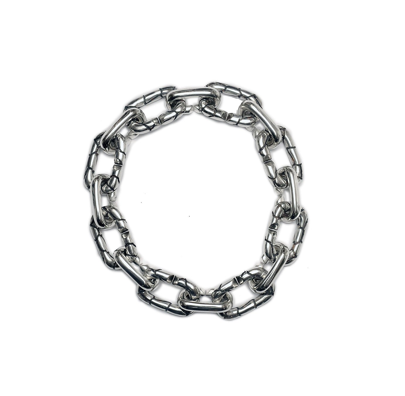 Continue - Sterling silver bracelet with thick chain combination - Avant Gardist