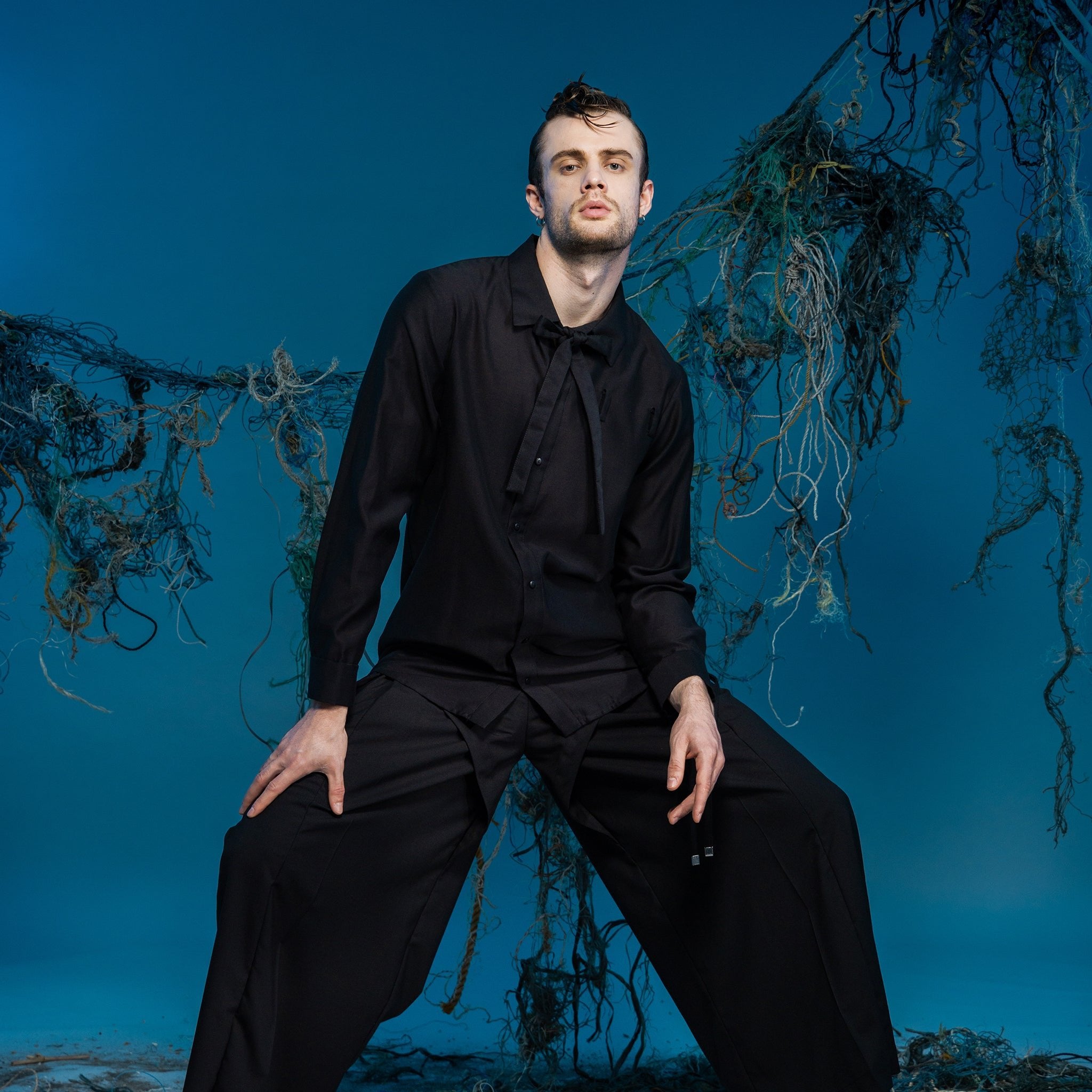 Deconstructed Collar Tie Shirt - Avant Gardist