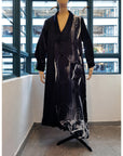 VOICE WITHOUT TRACE SILK PRINTS DRESS GOWN