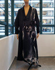 VOICE WITHOUT TRACE SILK PRINTS DRESS GOWN