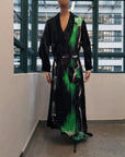 VOICE WITHOUT TRACE SILK PRINTS DRESS GOWN