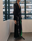 VOICE WITHOUT TRACE SILK PRINTS DRESS GOWN