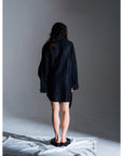 SOUNDWAVE FOIL PRINT LINEN SHIRT