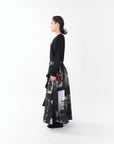 SOUND-WAVE PRINTS SKIRT