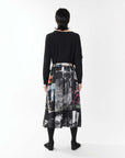SOUND-WAVE PRINTS SKIRT